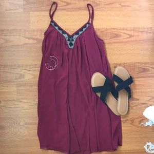 Express beaded neck dress